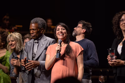 Rachel Chavkin, Rachel Hauck, Anais Mitchel, and the Cast of HADESTOWN Photo
