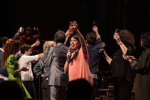 Rachel Chavkin, Rachel Hauck, Anais Mitchel, and the Cast of HADESTOWN Photo