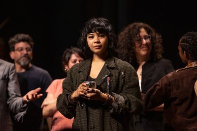 Eva Noblezada and the Cast of HADESTOWN Photo