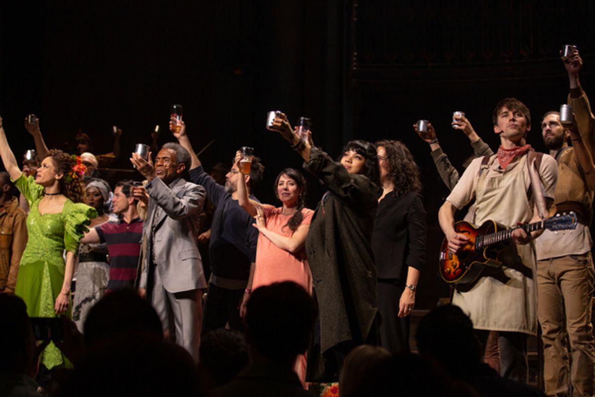 Rachel Chavkin, Rachel Hauck, Anais Mitchel, and the Cast of HADESTOWN at 