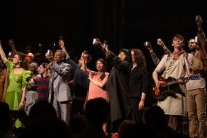 Rachel Chavkin, Rachel Hauck, Anais Mitchel, and the Cast of HADESTOWN Photo