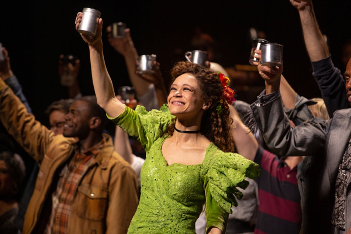 Amber Gray, Andre De Shields, and the Cast of HADESTOWN at 