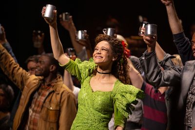 Amber Gray, Andre De Shields, and the Cast of HADESTOWN Photo