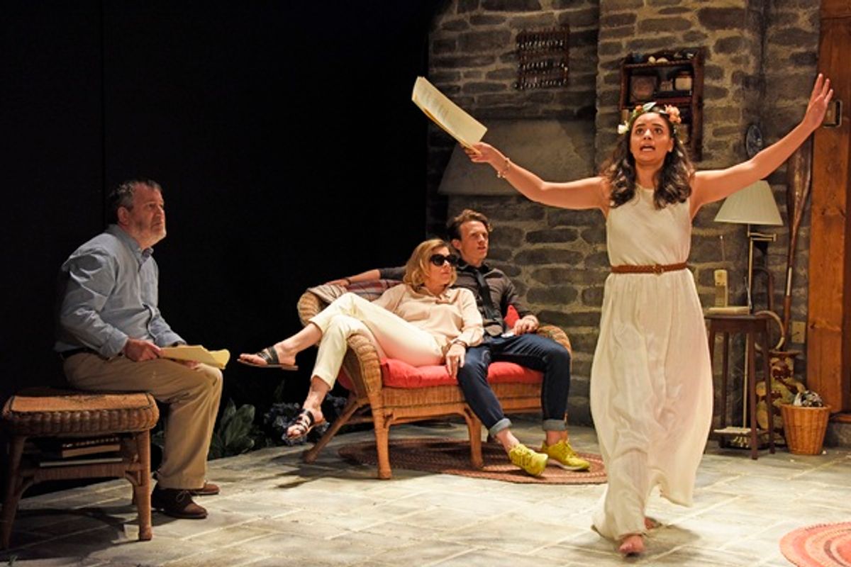 Lewis Reeves, Janie Dee, Lewis Reeves, Aysha Kala at 