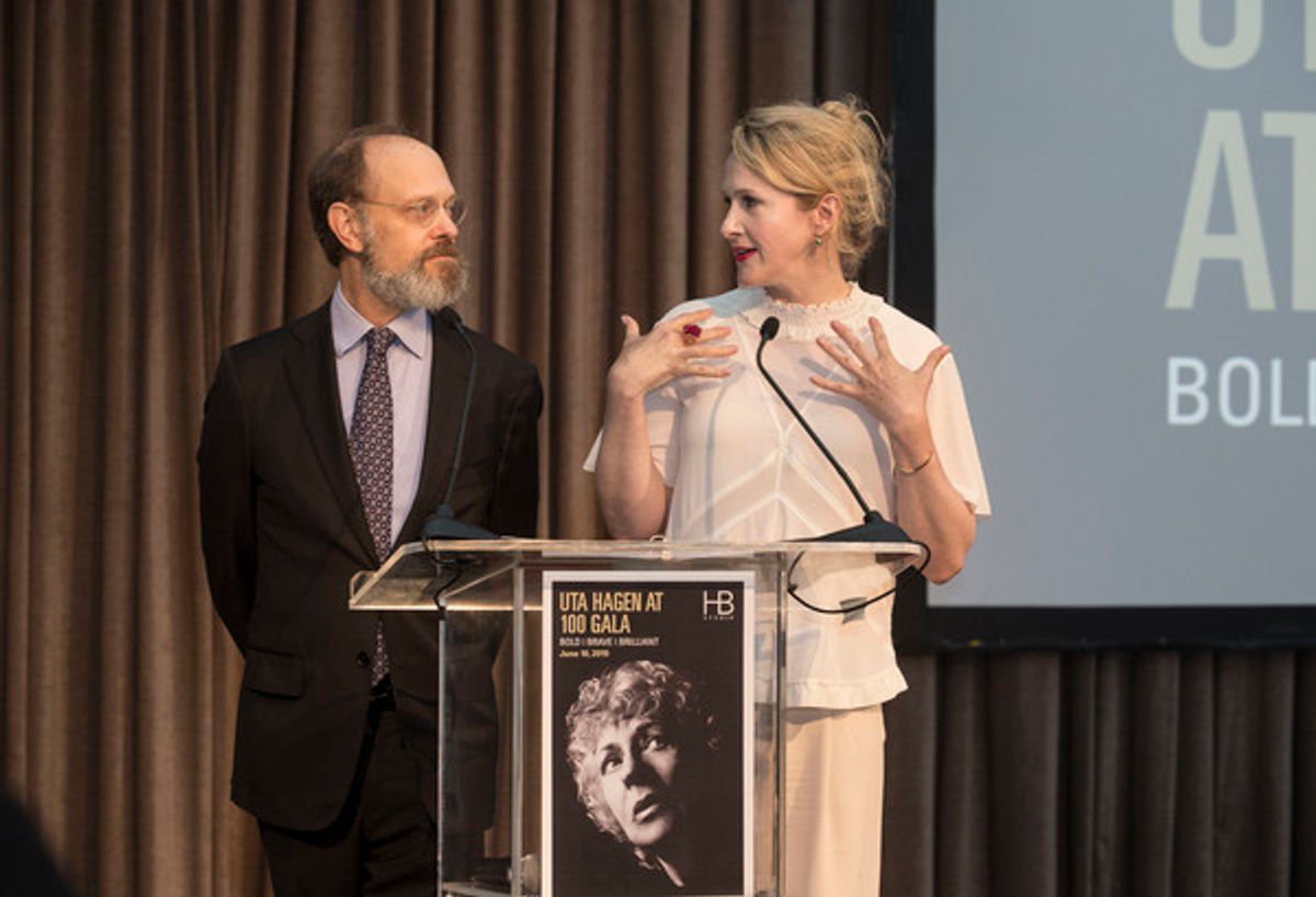 Katie Finneran and David Hyde Pierce at 