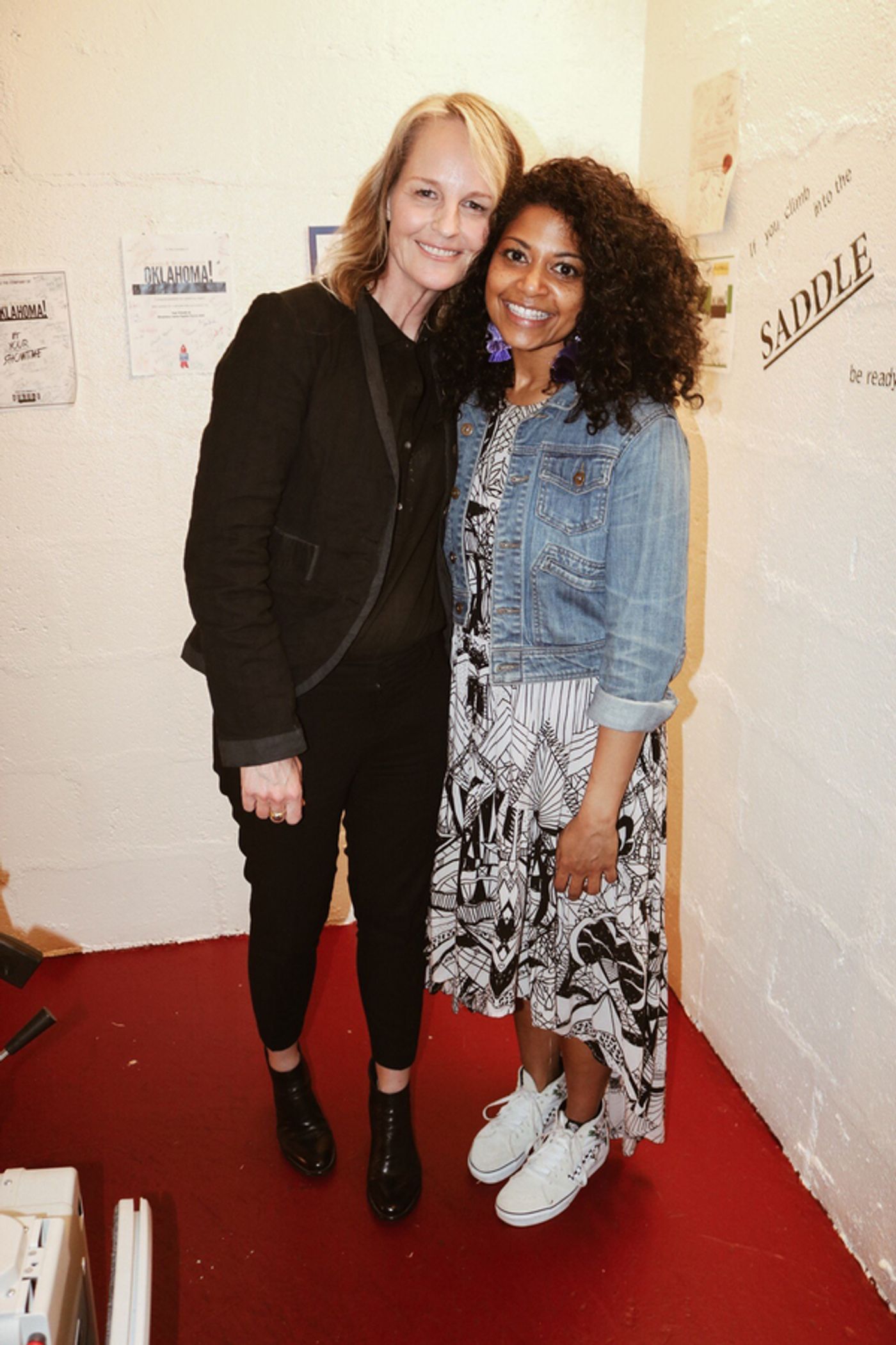 Photo Flash: Helen Hunt, Laura Osnes and More Visit OKLAHOMA!  Image