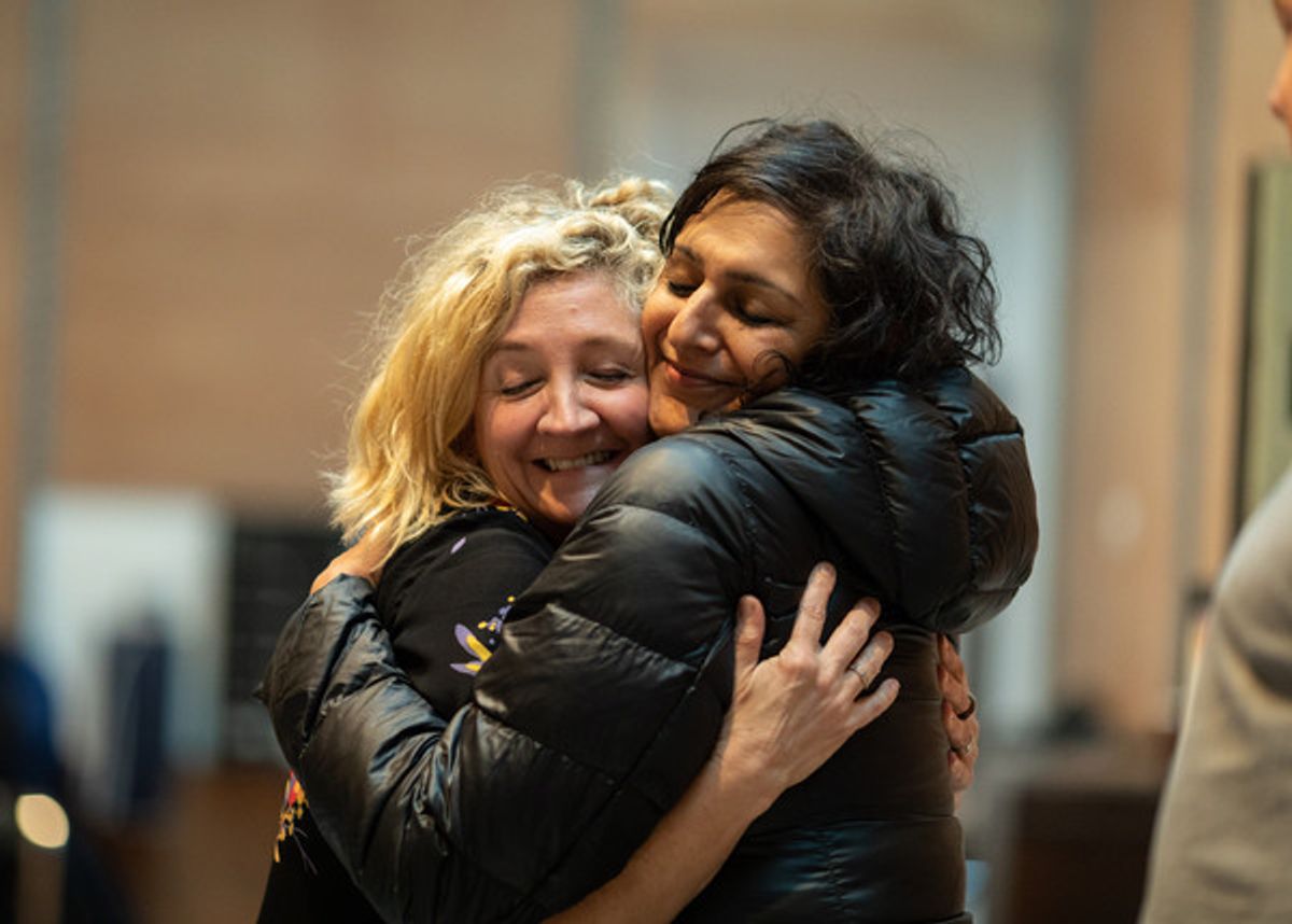 Debra Gillett and Meera Syal at 