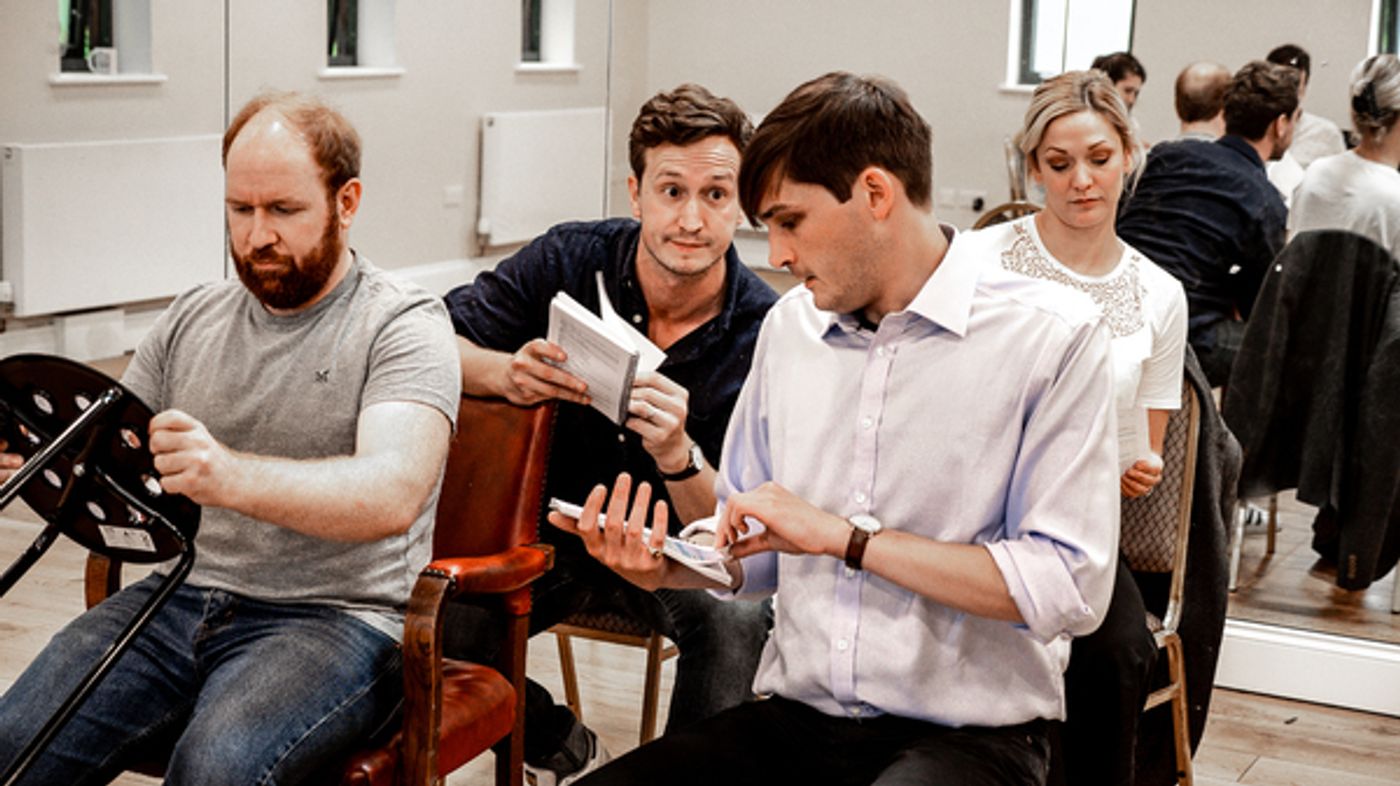 Photo Flash: Inside Rehearsal For THE 39 STEPS at The Barn Theatre Photo Flash: Inside Rehearsal For THE 39 STEPS at The Barn Theatre Image