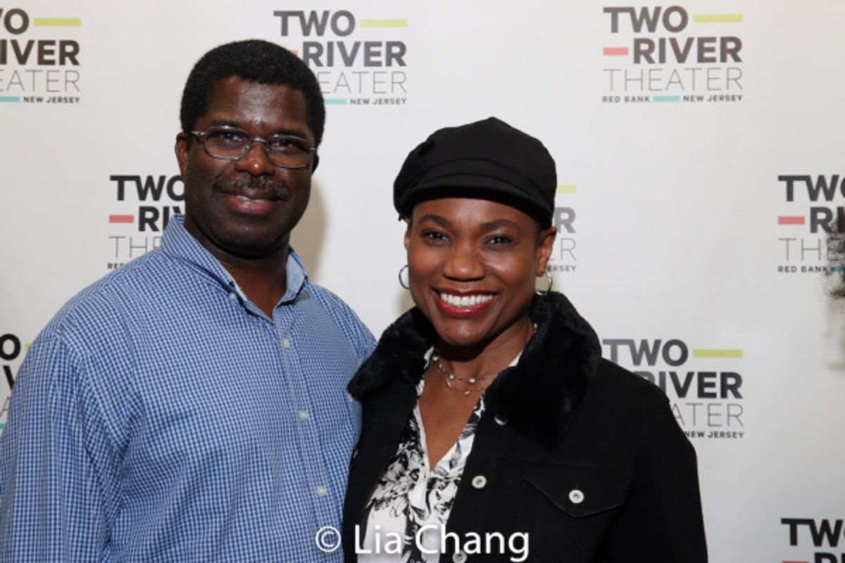 Crossroads Theatre Company''s Artistic Director Marshall Jones, III and his wife, Chantal Jean-Pierre at 