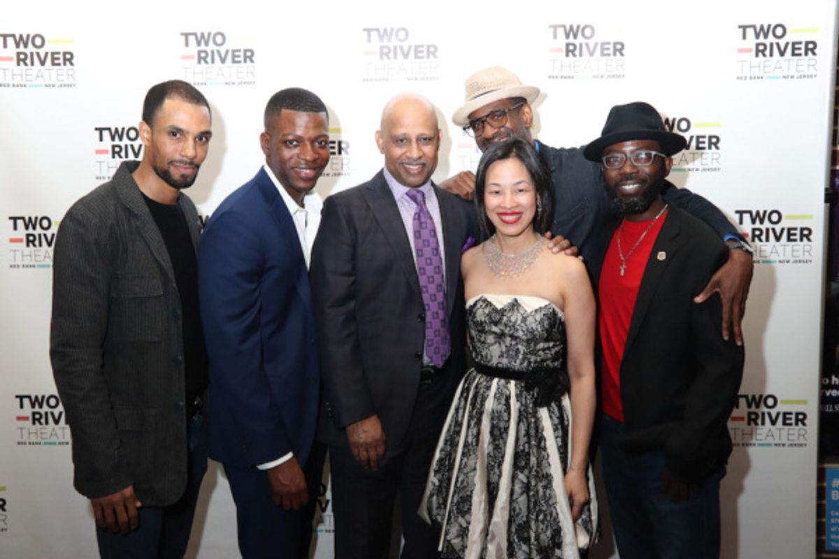 James Holloway, Chesney Snow, Ruben Santiago-Hudson, Lia Chang, Brian D. Coats and Charlie Hudson III. Photo by Garth Kravits at 