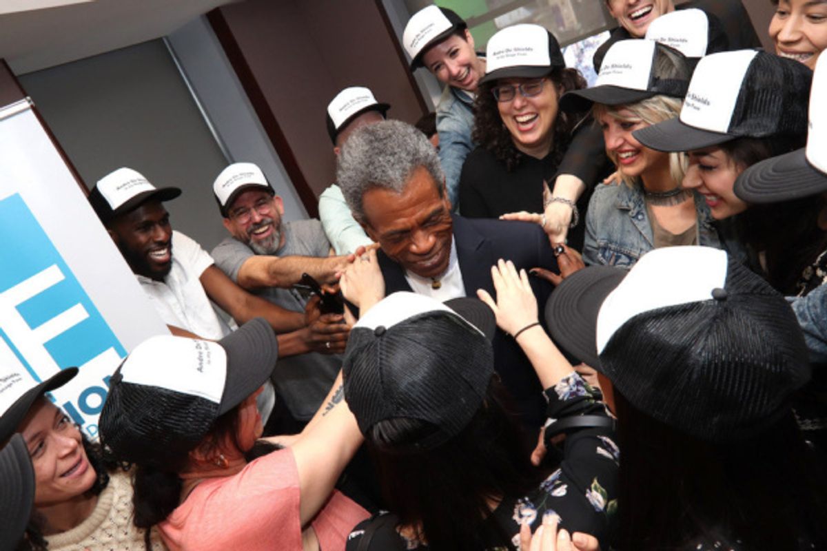 2019 Richard Seff Award winner and 2019 Tony Award winner Andre De Shields and his HADESTOWN family at 