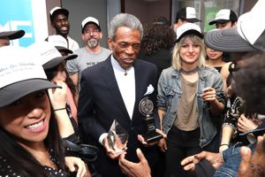 2019 Richard Seff Award winner and 2019 Tony Award winner Andre De Shields and 2019 Tony winner Anais Mitchell @ BroadwayWorld 2019 Richard Seff Award winner and 2019 Tony Award winner Andre De Shields and 2019 T Photo