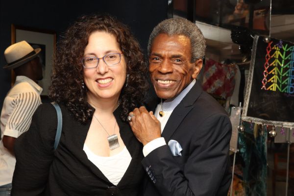 2019 Tony winning producer Mara Isaacs with 2019 Richard Seff Award winner and 2019 T Photo