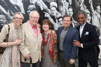 Julie Halston, Richard Seff, 2019 Richard Seff Award winner Marylouise Burke, Playwri Photo