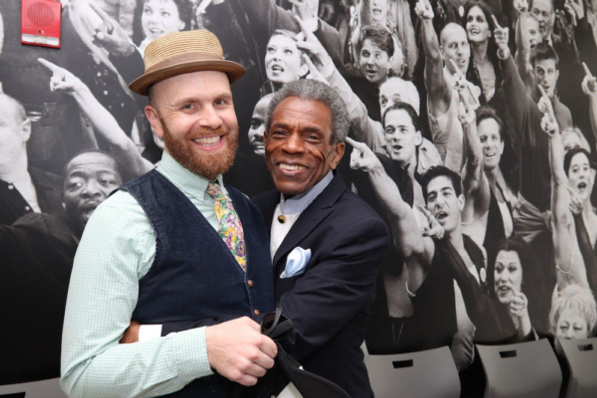 Liam Robinson and 2019 Richard Seff Award winner and 2019 Tony Award winner Andre De Shields  at 