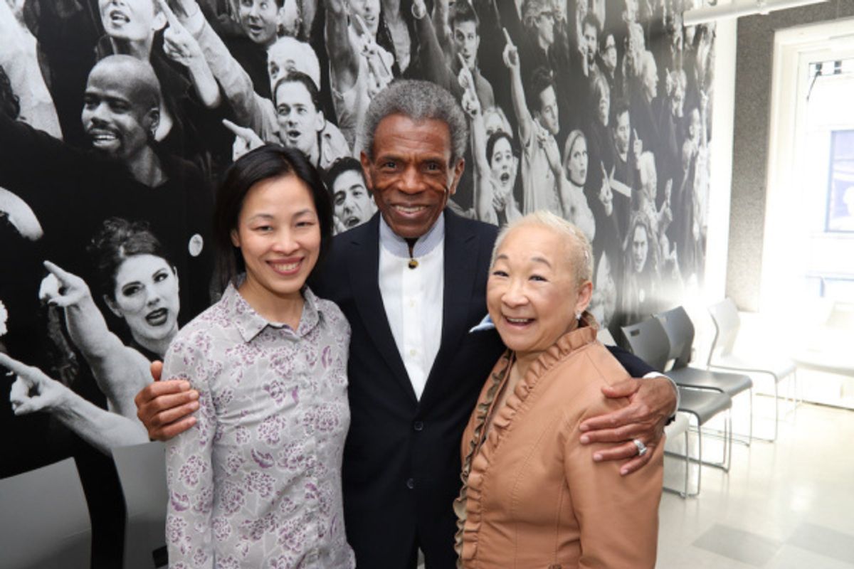 Lia Chang, 2019 Richard Seff Award winner and 2019 Tony Award winner Andre De Shields and Lori Tan Chinn at 