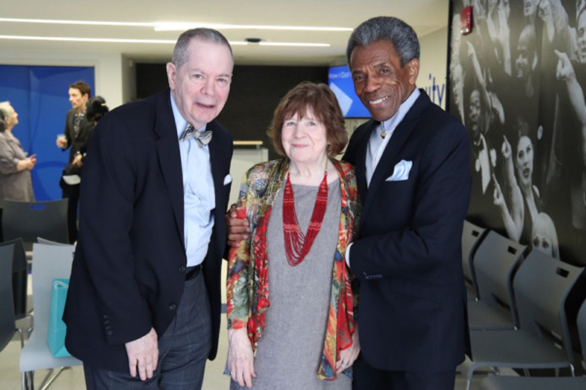 Peter Bartlett and 2019 Richard Seff Award winner 2019 Richard Seff Award winner and 2019 Tony Award winner Andre De Shields  at 
