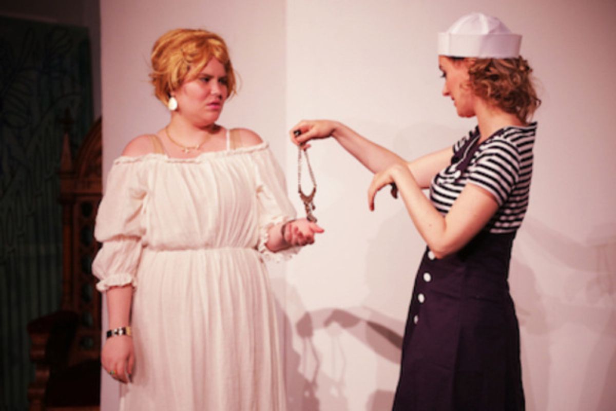 Maude Lardner Burke (left) and G raldine Dulex (right). Photo by Theo Cote at 