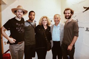 James Davis, Anthony Cason, Mary Testa, George Takei, Will Brill Photo