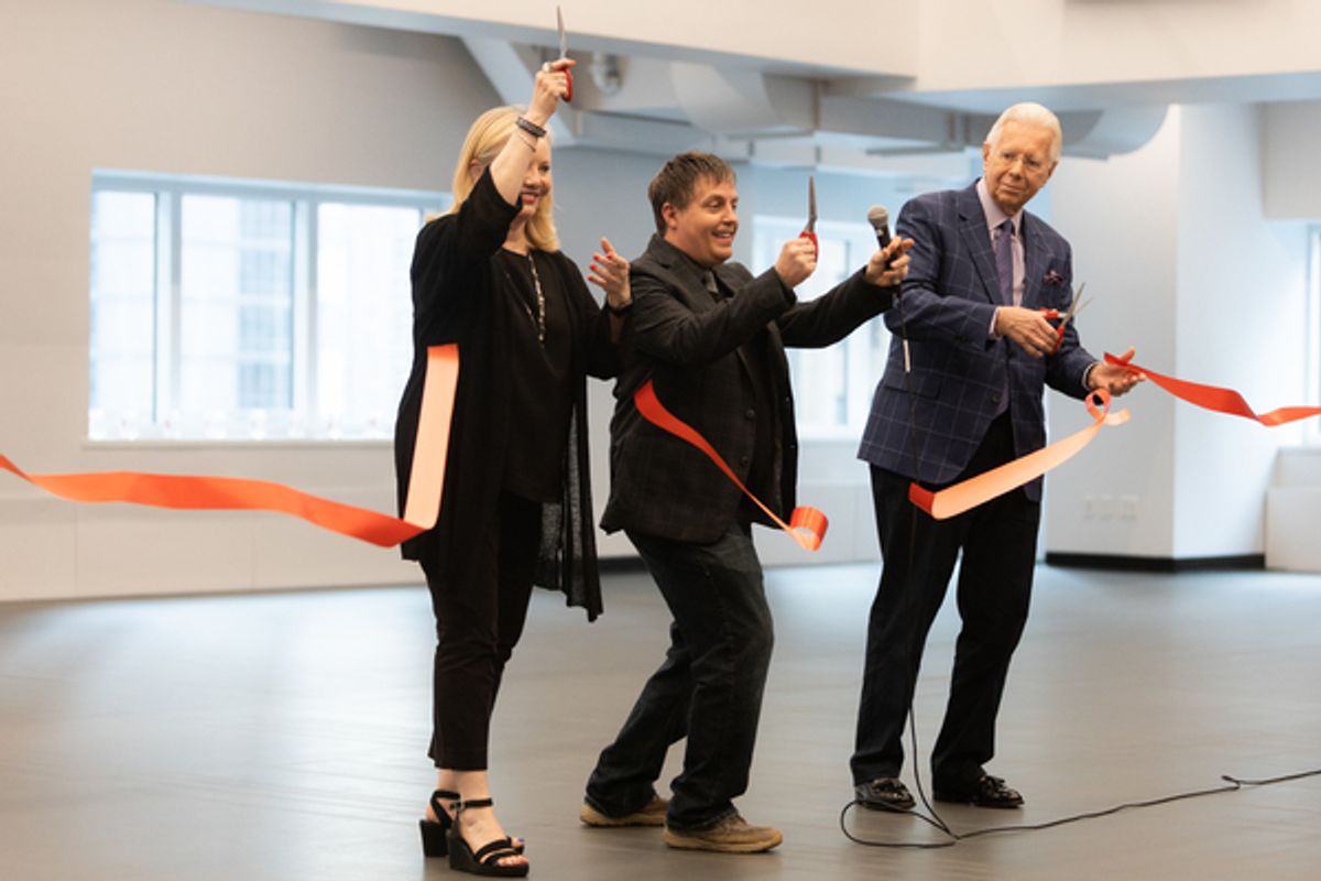 Susan Stroman, Jeff Whiting, Tucker Johann at 