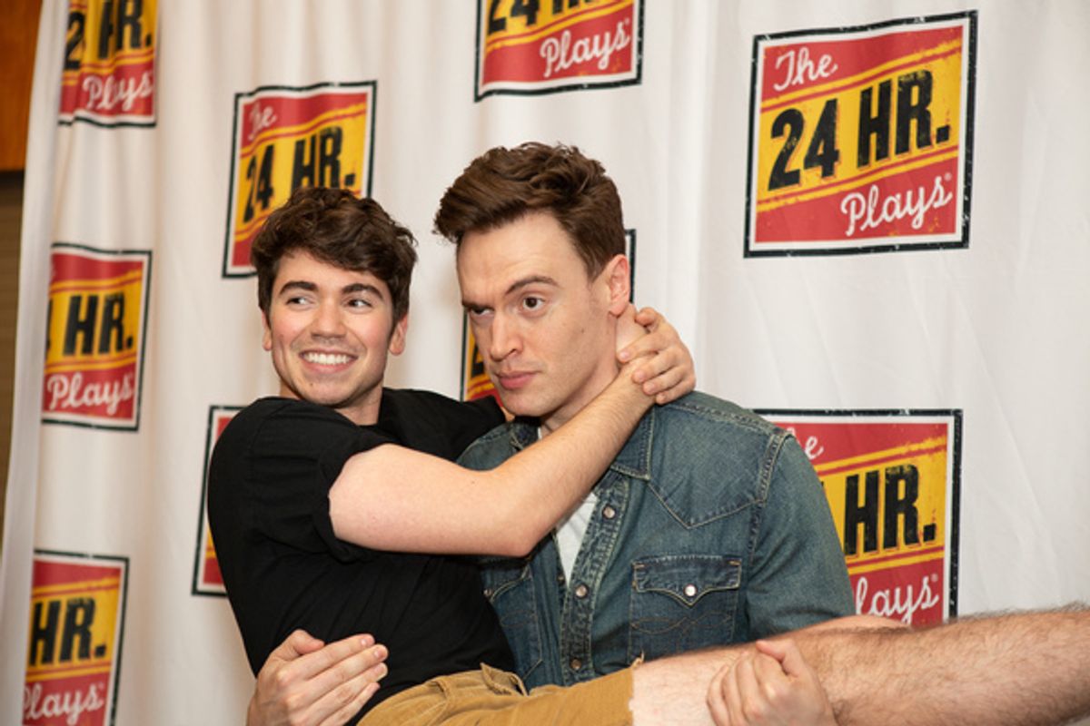 Noah Galvin and Erich Bergen at 