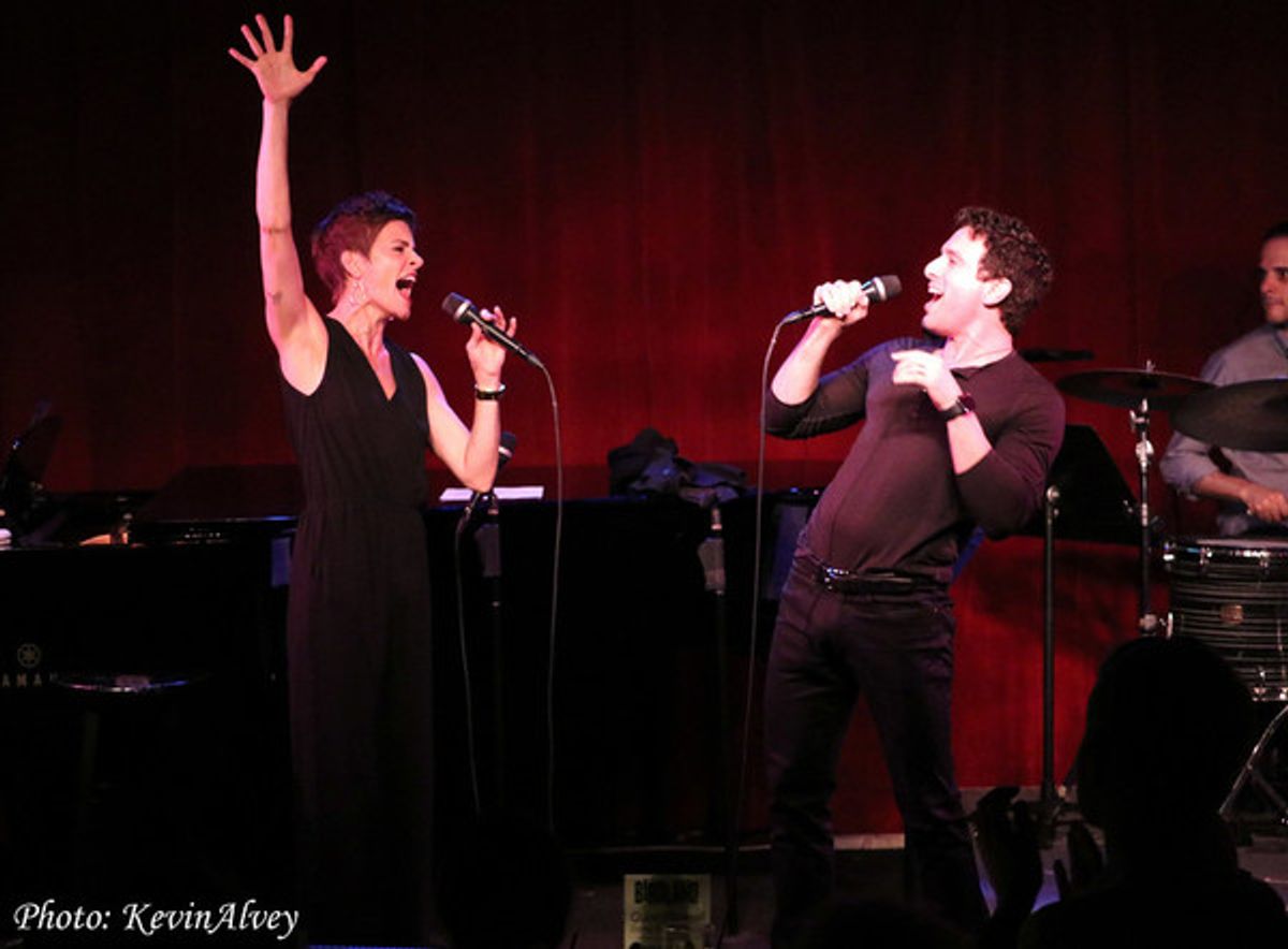 Jenn Colella, Jarrod Spector at 