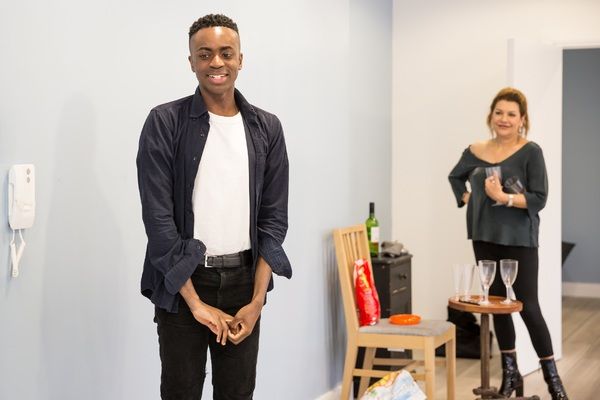 Kwaku Mills, Marina Sirtis Photo