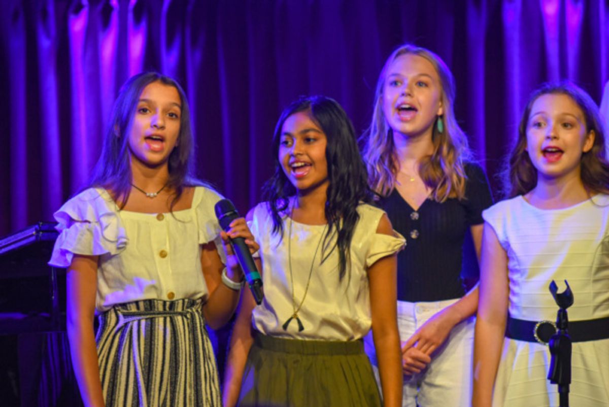 Caroline Basu, Sway Bhatia, Eleanor Koski, Madeline Pace at 