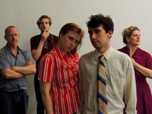 Jason Howard, Nathan Keiller, Caiti Latimer, Glenn Feinstein, and Catherine Porter. @ BroadwayWorld Jason Howard, Nathan Keiller, Caiti Latimer, Glenn Feinstein, and Catherine Porter. Photo