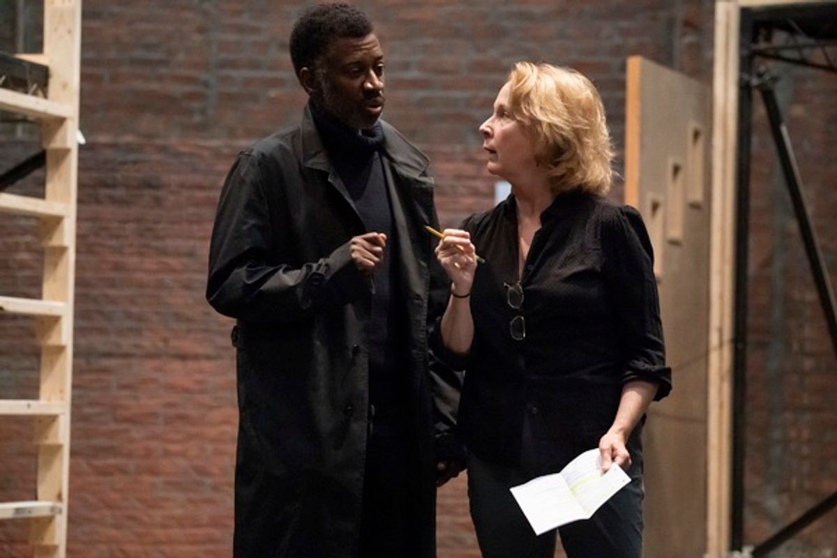 Teagle F. Bougere and Kate Burton at 