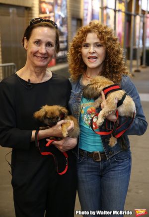 Laurie Metcalf and Bernadette Peters with dogs from The Humane Society of New York @ BroadwayWorld Laurie Metcalf and Bernadette Peters with dogs from The Humane Society of New York Photo