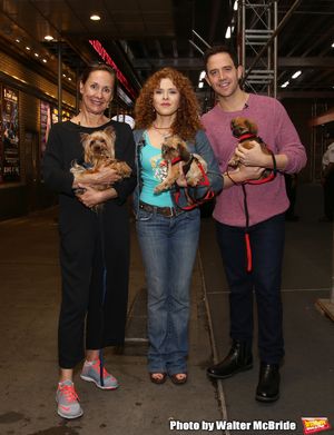 Laurie Metcalf, Bernadette Peters and Santino Fontana with dogs from The Humane Society of New York @ BroadwayWorld Laurie Metcalf, Bernadette Peters and Santino Fontana with dogs from The Humane Socie Photo