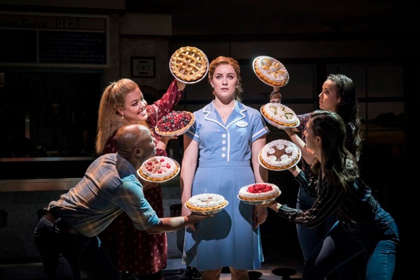 Photo Flash: Sweet as Can Be! First Look at Lucie Jones and the New Cast of WAITRESS  Image