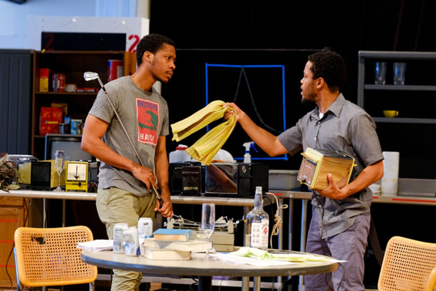 Photo Flash: In Rehearsal with Steppenwolf's TRUE WEST  Image