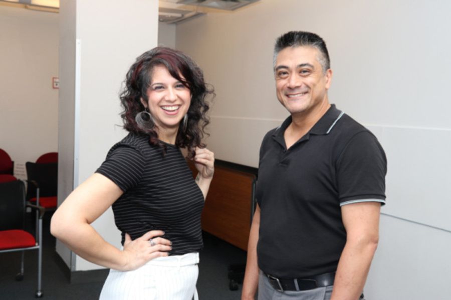 Photo Flash: In Rehearsal With Leviathan Lab's Workshop Of FULL CONTACT Starring Ariel Estrada Image