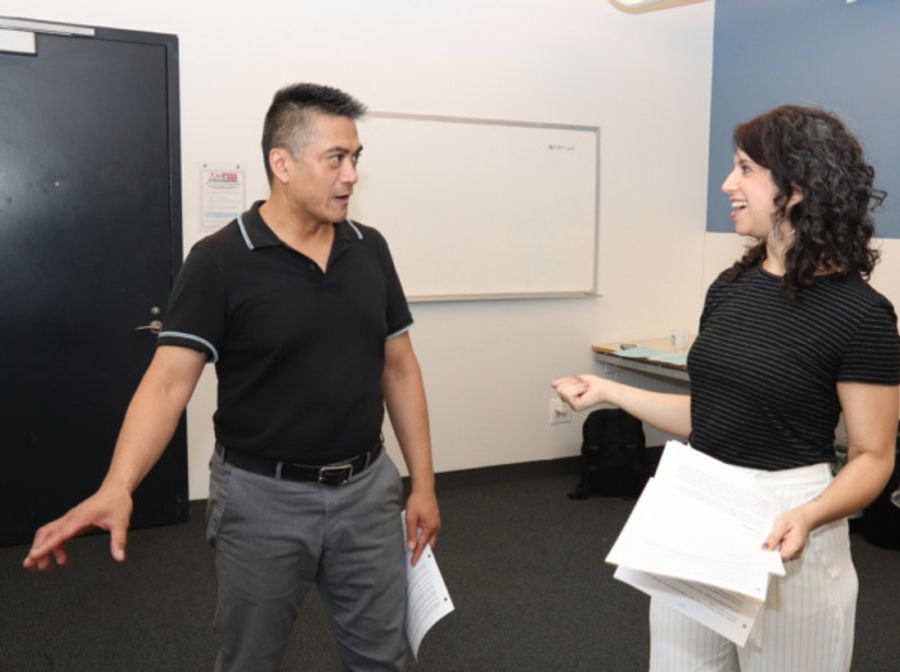 Photo Flash: In Rehearsal With Leviathan Lab's Workshop Of FULL CONTACT Starring Ariel Estrada Image