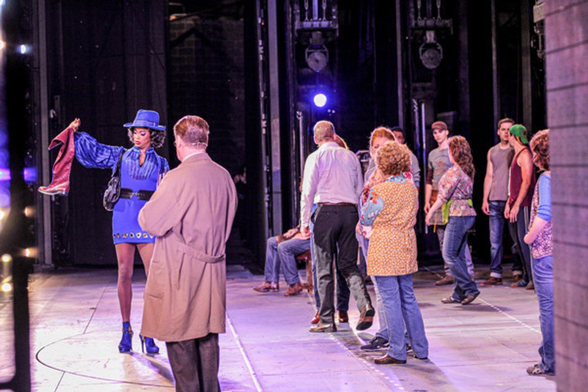 J. Harrison Ghee and Kinky Boots Cast at 