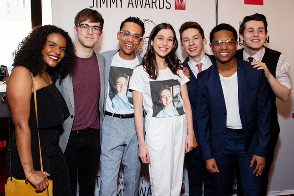 Andrew Barth Feldman and Jimmy Awards alumni at 