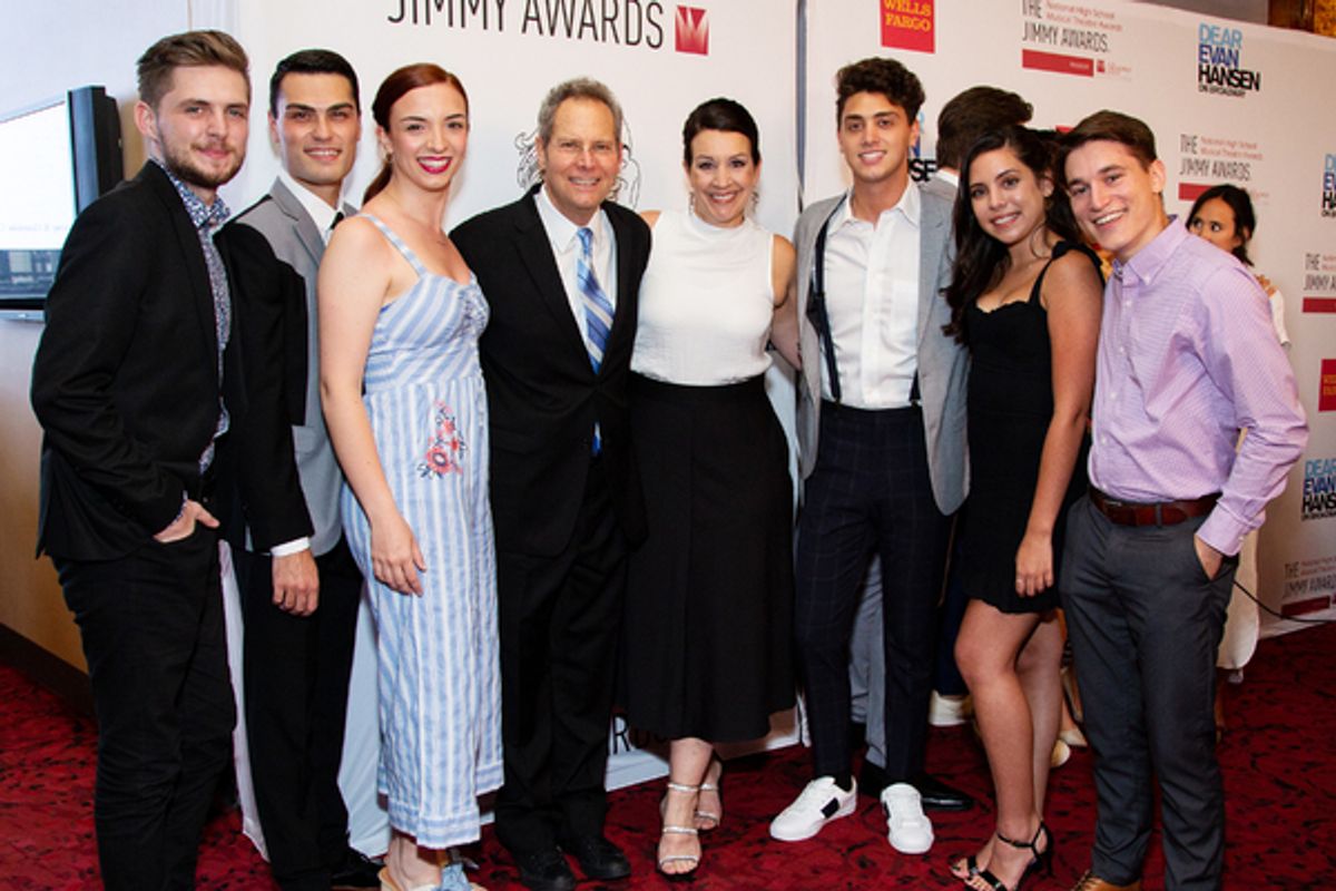 Van Kaplan, Kiesha Lalama, and Jimmy Awards alumni at 