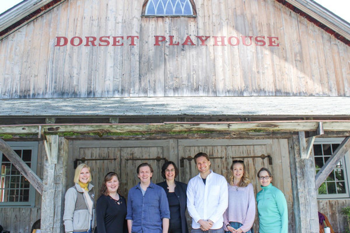 Private Lives (L to R): Anna Crivelli, Chandalae Nyswonger, Shawn Fagan, Evan Yionoulis, Hudson Oznowicsz, Rachel Pickup, and Dee Pelletier. at 
