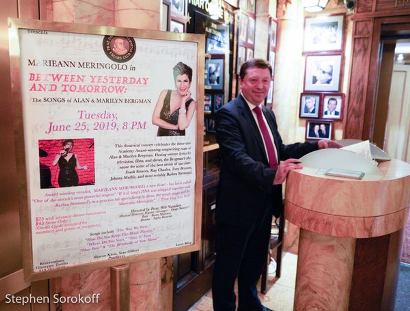 Photo Coverage: Marieann Meringolo Performs at the Friars Club & Joins The Legends On The Walls  Image
