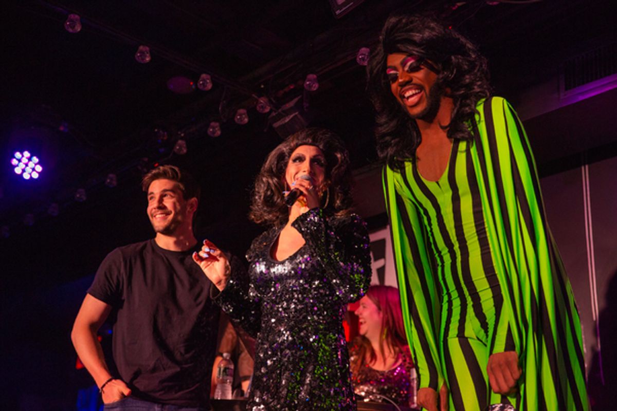 Adam Kaplan, Marti Gould Cummings, Kizha Carr at 