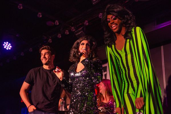 Adam Kaplan, Marti Gould Cummings, Kizha Carr Photo