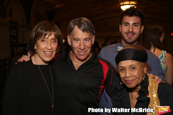 Susan Birkenhead, Stephen Schwartz, guest and Micki Grant Photo