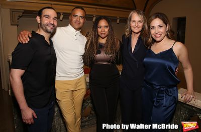 Javier Munoz, Christopher Jackson, Tracie Toms, Helen Hunt and Andrea Burns Photo