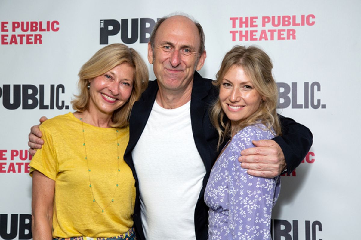 Laurie Eustis, David Cale, Ari Graynor at 