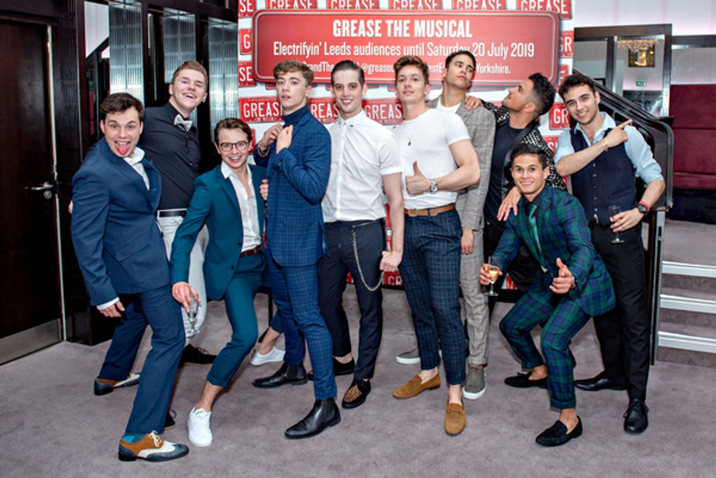 Photo Flash: The Cast of the UK and Ireland Tour of GREASE Meet the Press  Image