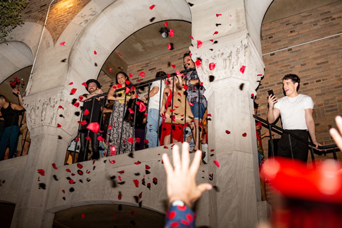 Photo Coverage: MOULIN ROUGE! Cast Celebrates First Preview on the Fire Escape at the Al Hirschfeld Theatre  Image