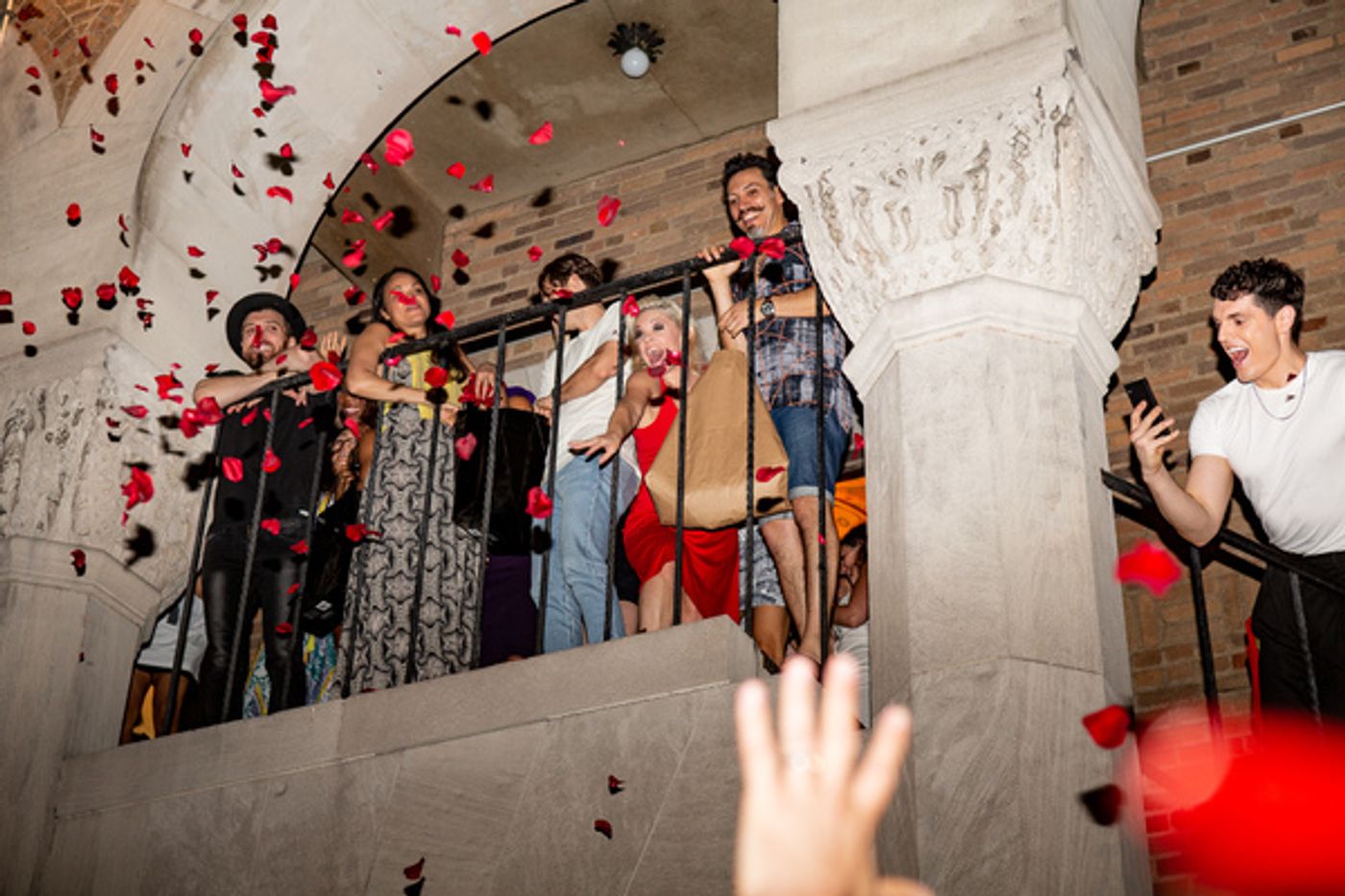 Photo Coverage: MOULIN ROUGE! Cast Celebrates First Preview on the Fire Escape at the Al Hirschfeld Theatre  Image