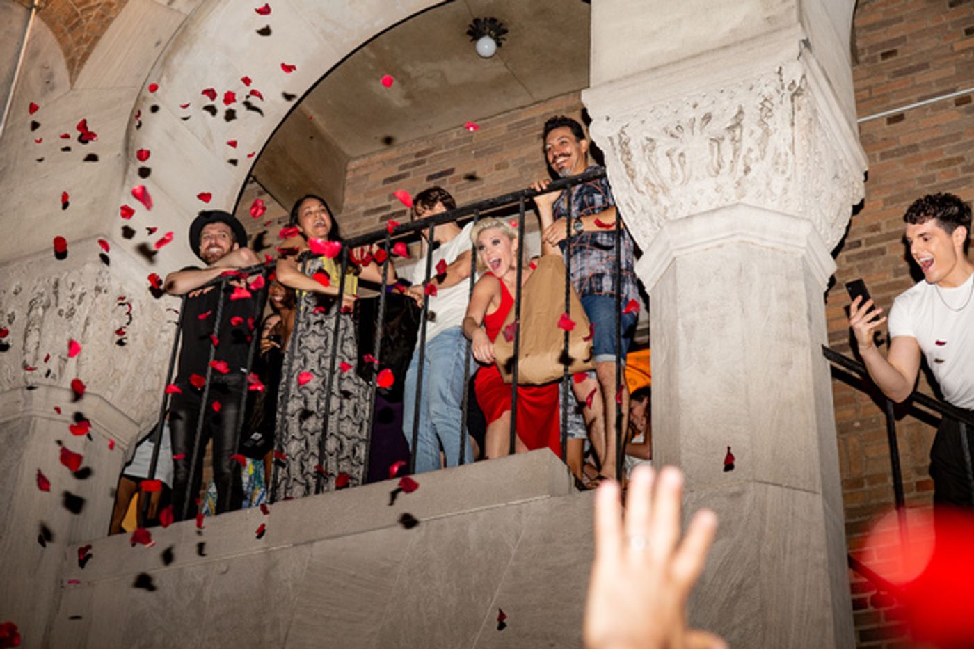 Photo Coverage: MOULIN ROUGE! Cast Celebrates First Preview on the Fire Escape at the Al Hirschfeld Theatre  Image